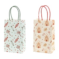 Sac cadeau 21 x 13 x 8 cm Sweets and Gingerbread - lot de 6