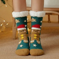 Chaussettes bonhomme en pain d'épices - pointure 36-42 - 1 paire