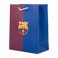 Sac cadeau 32 x 26 x 12 cm blaugrana double