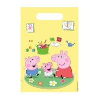 Sachets en papier Peppa Pig - lot de 8 (motif 