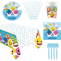 Pack fête Baby Shark - 8 personnes