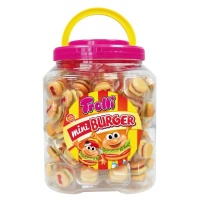 Grand pot de mini hamburgers - paquet individuel - Trolli - 90 unités