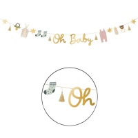 Couronne Oh baby avec éléments assortis - 2,5 m