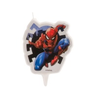 Bougie Spiderman 7,5 x 6,5 cm - 1 unité