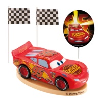 Cars Lightning McQueen Décoration de gâteau - 4 pcs.