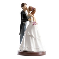Décor de mariage des mariés s'embrassant - 15 cm