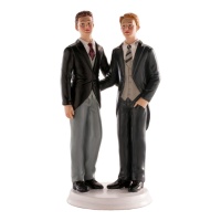 Figurine pour gâteau de mariage des mariés - 18,5 cm