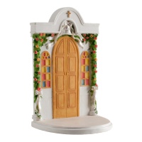 Figure pour gâteau de porte d'église - 19,50 cm