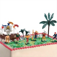 Décoration de gâteau pirate - 10 unités