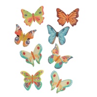 Gaufrettes azyme Papillon 5 x 4,5 cm - Dekora - 8 unités