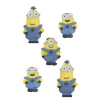 Figurines en sucre Minions - 5 unités