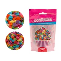 Sprinkles multicolores à formes 100 g - Dekora