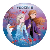 Disque azyme Reine des Neiges comestible de 20 cm