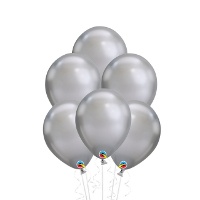 Ballons en latex de 17,7 cm chromés - Qualatex - 100 unités