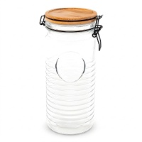 Bocal de 1,3 L avec couvercle en bois