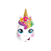 Ballon tête de licorne, 46 cm