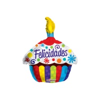 ballon de félicitations de 46 cm en forme de gâteau