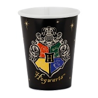 Vasos de Harry Potter con escudo de Hogwarts de 250 ml - 6 unidades