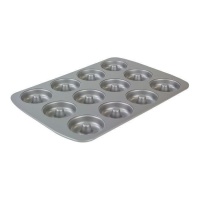 Mini moule à beignets en acier 37,3 x 26,1 cm - PME - 12 cavités