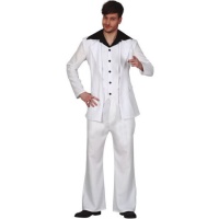 Costume Disco blanc pour homme