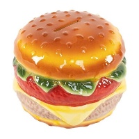 Tirelire en forme de hamburger