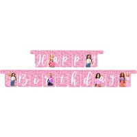 Couronne Barbie Happy Birthday 3 m