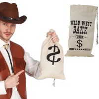 Sac à billets en tissu de cow-boy