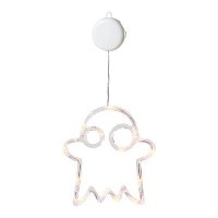 Fantôme suspendu avec lumière et ventouse de 39 x 19 cm