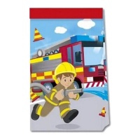 Sacs en papier pour pompiers en action - 4 pcs.