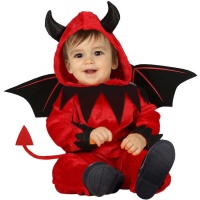 Costume de diable aux ailes noires pour bébés
