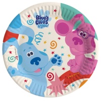 Assiettes en carton compostable Blue's Clues 23 cm - 8 pcs.