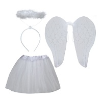 Ensemble ange blanc pour enfants