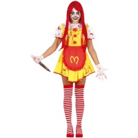 Costume de clown McKiller pour femmes