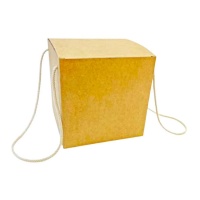 Boîte à panettone en kraft de 18,5 cm - Pastkolor