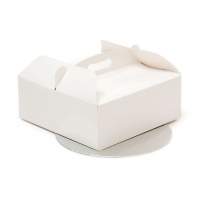 Boîte à gâteaux avec fond rond 33,5 x 33,5 x 12 cm - Decora