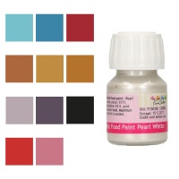 Peinture métallique comestible de couleur 30 ml - FunCakes