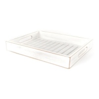 Plateau blanc 34 x 23 cm