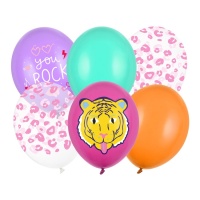 You Rock Ballons en latex 30 cm - PartyDeco - 6 pcs.