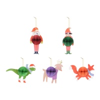 Pendentifs nids de Noël - 5 pcs.