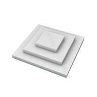 Base en polystyrène de forme carrée de 28 cm - 3 unités