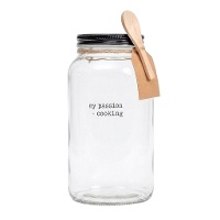Pot de 1,2 L avec cuillère Ma passion pour la cuisine