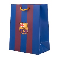 Sac cadeau 40 x 30 x 12 cm aux rayures blaugrana