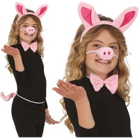 Ensemble de cochon rose - 4 pièces