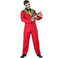 Costume de clown tueur pour homme costume rouge