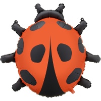 Ballon coccinelle rouge 66 x 64,5 cm