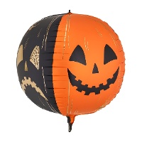 Ballon Orbz Citrouilles d'Halloween 50 cm