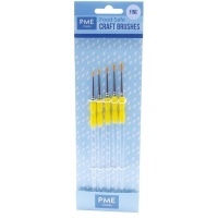 Pinceaux de décoration de gâteaux pinceau fin - PME - 5 pcs.