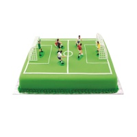 Décorations de gâteau de football avec buts - PME - 9 pcs.