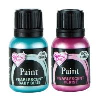 Peinture nacrée comestible 25 ml - Rainbow Dust