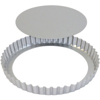 Moule rond en aluminium avec base amovible 20 x 20 x 2,5 cm - PME